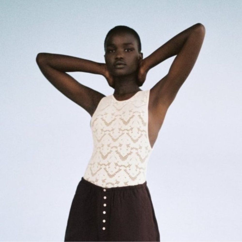 Zara seamless lace bodysuit